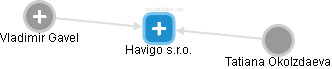 Havigo s.r.o. - náhled vizuálního zobrazení vztahů obchodního rejstříku