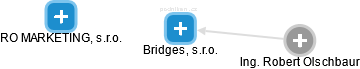 Bridges, s.r.o. - náhled vizuálního zobrazení vztahů obchodního rejstříku