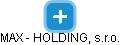 MAX - HOLDING, s.r.o. - náhled vizuálního zobrazení vztahů obchodního rejstříku