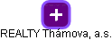REALTY Thámova, a.s. - náhled vizuálního zobrazení vztahů obchodního rejstříku