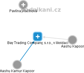 Bay Trading Company, s.r.o., v likvidaci - náhled vizuálního zobrazení vztahů obchodního rejstříku