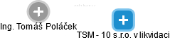 TSM - 10 s.r.o. v likvidaci - náhled vizuálního zobrazení vztahů obchodního rejstříku