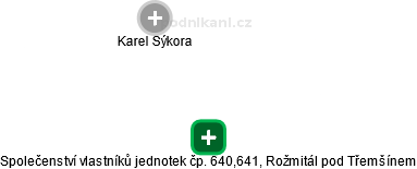 Společenství vlastníků jednotek čp. 640,641, Rožmitál pod Třemšínem - náhled vizuálního zobrazení vztahů obchodního rejstříku