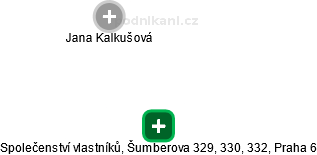 Společenství vlastníků, Šumberova 329, 330, 332, Praha 6 - náhled vizuálního zobrazení vztahů obchodního rejstříku