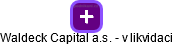 Waldeck Capital a.s. - v likvidaci - náhled vizuálního zobrazení vztahů obchodního rejstříku