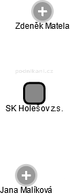 SK Holešov z.s. - náhled vizuálního zobrazení vztahů obchodního rejstříku