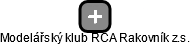 Modelářský klub RCA Rakovník z.s. - náhled vizuálního zobrazení vztahů obchodního rejstříku