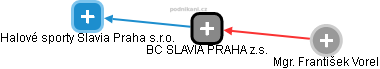 BC SLAVIA PRAHA z.s. - náhled vizuálního zobrazení vztahů obchodního rejstříku