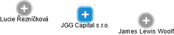 JGG Capital s.r.o. - náhled vizuálního zobrazení vztahů obchodního rejstříku