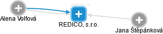 REDICO, s.r.o. - náhled vizuálního zobrazení vztahů obchodního rejstříku