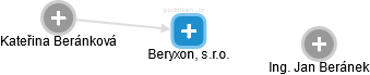 Beryxon, s.r.o. - náhled vizuálního zobrazení vztahů obchodního rejstříku
