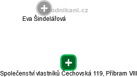Společenství vlastníků Čechovská 119, Příbram VIII - náhled vizuálního zobrazení vztahů obchodního rejstříku