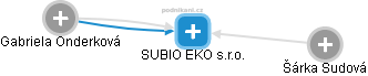 SUBIO EKO s.r.o. - náhled vizuálního zobrazení vztahů obchodního rejstříku