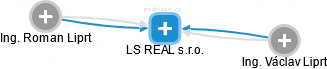 LS REAL s.r.o. - náhled vizuálního zobrazení vztahů obchodního rejstříku