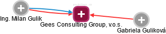 Gees Consulting Group, v.o.s. - náhled vizuálního zobrazení vztahů obchodního rejstříku
