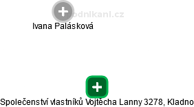 Společenství vlastníků Vojtěcha Lanny 3278, Kladno - náhled vizuálního zobrazení vztahů obchodního rejstříku
