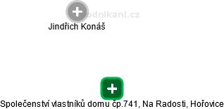 Společenství vlastníků domu čp.741, Na Radosti, Hořovice - náhled vizuálního zobrazení vztahů obchodního rejstříku