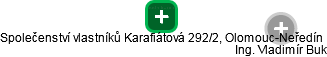 Společenství vlastníků Karafiátová 292/2, Olomouc-Neředín - náhled vizuálního zobrazení vztahů obchodního rejstříku