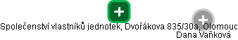 Společenství vlastníků jednotek, Dvořákova 835/30a, Olomouc - náhled vizuálního zobrazení vztahů obchodního rejstříku