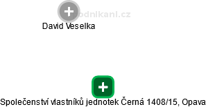 Společenství vlastníků jednotek Černá 1408/15, Opava - náhled vizuálního zobrazení vztahů obchodního rejstříku