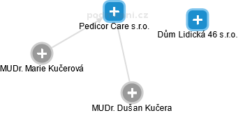 Pedicor Care s.r.o. - náhled vizuálního zobrazení vztahů obchodního rejstříku
