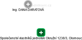 Společenství vlastníků jednotek Okružní 1238/3, Olomouc - náhled vizuálního zobrazení vztahů obchodního rejstříku