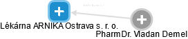 Lékárna ARNIKA Ostrava s. r. o. - náhled vizuálního zobrazení vztahů obchodního rejstříku