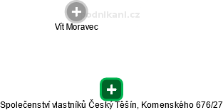 Společenství vlastníků Český Těšín, Komenského 676/27 - náhled vizuálního zobrazení vztahů obchodního rejstříku