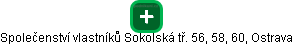 Společenství vlastníků Sokolská tř. 56, 58, 60, Ostrava - náhled vizuálního zobrazení vztahů obchodního rejstříku
