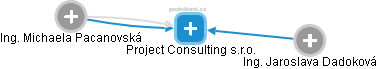 Project Consulting s.r.o. - náhled vizuálního zobrazení vztahů obchodního rejstříku