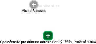 Společenství pro dům na adrese Český Těšín, Pražská 130/4 - náhled vizuálního zobrazení vztahů obchodního rejstříku