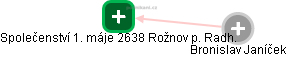 Společenství 1. máje 2638 Rožnov p. Radh. - náhled vizuálního zobrazení vztahů obchodního rejstříku