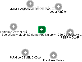 Společenství vlastníků domu Kpt. Nálepky 1220-28 Otrokovice. - náhled vizuálního zobrazení vztahů obchodního rejstříku