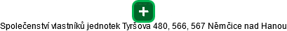 Společenství vlastníků jednotek Tyršova 480, 566, 567 Němčice nad Hanou - náhled vizuálního zobrazení vztahů obchodního rejstříku
