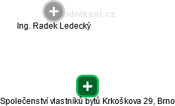 Společenství vlastníků bytů Krkoškova 29, Brno - náhled vizuálního zobrazení vztahů obchodního rejstříku