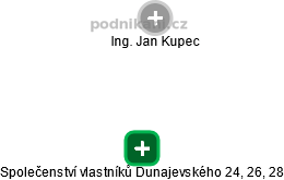 Společenství vlastníků Dunajevského 24, 26, 28 - náhled vizuálního zobrazení vztahů obchodního rejstříku