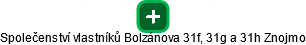 Společenství vlastníků Bolzánova 31f, 31g a 31h Znojmo - náhled vizuálního zobrazení vztahů obchodního rejstříku