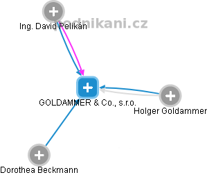 GOLDAMMER & Co., s.r.o. - náhled vizuálního zobrazení vztahů obchodního rejstříku