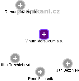 Vinum Moravicum a.s. - náhled vizuálního zobrazení vztahů obchodního rejstříku
