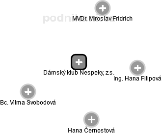 Dámský klub Nespeky, z.s. - náhled vizuálního zobrazení vztahů obchodního rejstříku