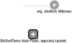 SkiSurfTenis klub Plzeň, zapsaný spolek - náhled vizuálního zobrazení vztahů obchodního rejstříku