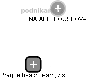 Prague beach team, z.s. - náhled vizuálního zobrazení vztahů obchodního rejstříku