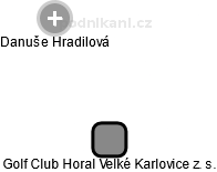 Golf Club Horal Velké Karlovice z. s. - náhled vizuálního zobrazení vztahů obchodního rejstříku