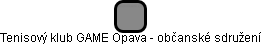 Tenisový klub GAME Opava - občanské sdružení - náhled vizuálního zobrazení vztahů obchodního rejstříku