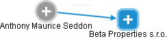 Beta Properties s.r.o. - náhled vizuálního zobrazení vztahů obchodního rejstříku