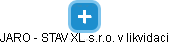 JARO - STAV  XL s.r.o. v likvidaci - náhled vizuálního zobrazení vztahů obchodního rejstříku