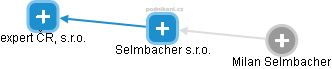 Selmbacher s.r.o. - náhled vizuálního zobrazení vztahů obchodního rejstříku