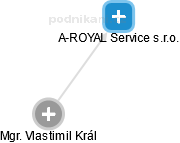 A-ROYAL Service s.r.o. - náhled vizuálního zobrazení vztahů obchodního rejstříku