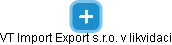 VT Import Export s.r.o. v likvidaci - náhled vizuálního zobrazení vztahů obchodního rejstříku