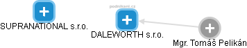 DALEWORTH s.r.o. - náhled vizuálního zobrazení vztahů obchodního rejstříku